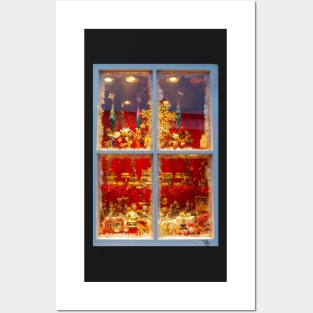 christmas display window festive toys Posters and Art